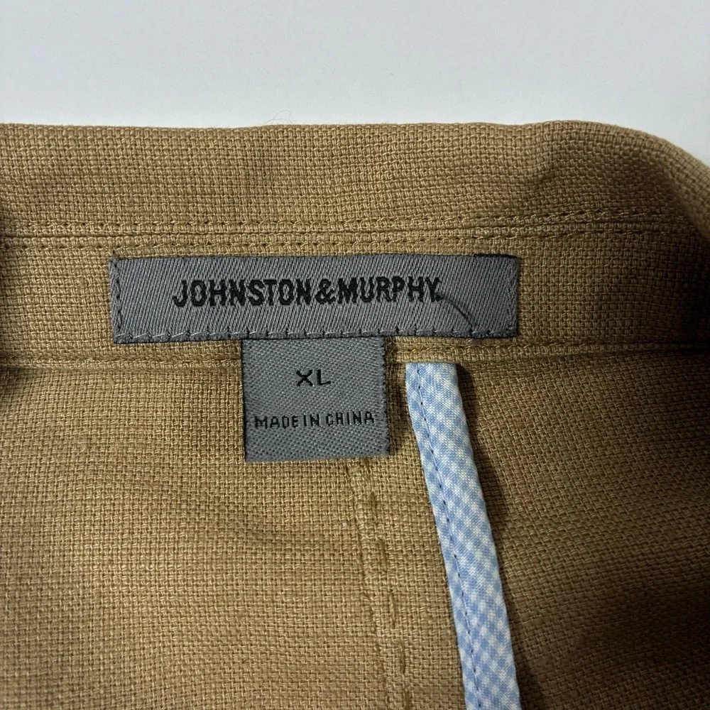 Johnston & Murphy Blazer XL 52 Linen Blend Unstructured Chore Barn Coat‎